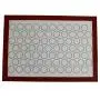 QYLLXSLL Home Non Stick Silicone Mat Baking Oven Pastry Macaron Cake Sheet Kitchen Drain Plate Mat Table Waterproof Set Kitchenware Placemat (Color : Red)