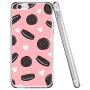 iPhone 6s 6 Case,Flexible Soft TPU Cover Shell,Slim Silicone Black Rubber Non-Slip Durable Design Protective Phone Case for iPhone 6s 6 -Biscuits