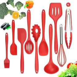 Miseku 10 Pcs/Set Silicone Heat Resistant Non-stick Kitchenware Set Cooking Utensils Utensil Sets