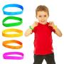 Dazzling Toys 48 Pack Bracelets | 4 Dozen Rubber Neon Monkey Wristbands | Pack of 48 | Makes Great Kids Party Favors, Rewards, Gifts.