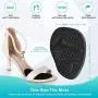 2 Pairs Metatarsal Pads for Women, Soft Sillcone Gel Forefoot Heel Cushion Inserts, Ball of Foot Cushions for High Heels