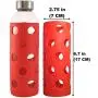 Brieftons Silicone Sleeves: 6-Pack Insulated Anti-Slip Protection Covers, Ultra Thick & Durable, Better Than Neoprene & Rubber, Also Perfect for Aquasana, Pratico Kitchen, Epica & Other Glass Bottles