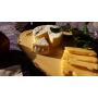 roro Hand-Crafted Long, Sustainable Wood Serving and Cutting Board with Bark, Large