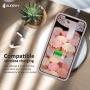 SURPHY Silicone Case Compatible with iPhone 11 Pro Max Case 6.5 inch, Liquid Silicone Full Body Thickening Design Phone Case (with Microfiber Lining) for iPhone 11 Pro Max 6.5 2019, Pink