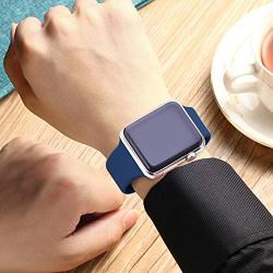 IYOU Sport Band Compatible with Watch Band 38MM 42MM 40MM 44MM, Soft Silicone Replacement Sport Strap Compatible with 2019 Watch Series 5 2018 Watch Series 4/3/2/1
