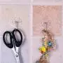 MOVEmen 24x Strong Transparent Suction Cup Sucker Wall Hooks Hanger for Bathroom Washing Rack Keychain Hook Scarf Tie Towel Hook Kitchen Drain Rack Kitchenware Storage Rack Scarf Tie Towel Hook
