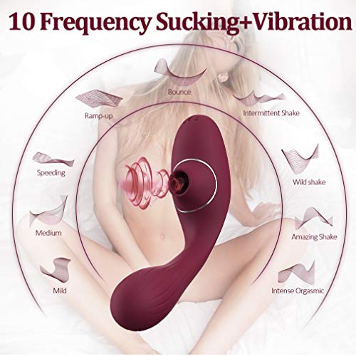 Powerful Vibrate Sucking Oral Tongue Simulator, 10 Speed Clitorial Sucking Toy for Women Adullt Toys with Multi Vibration - Medical Silicone,USB Rechargeable Toys