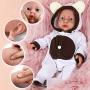 Vollence 16 inch Reborn Baby Doll That Look Real,Not Vinyl Material Dolls,Full Weighted Body Silicone Baby Dolls,Handmade Lifelike Realistic Baby Doll,Newborn Real Baby Dolls - Girl