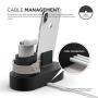 elago 3 in 1 Charging Hub [Black] for Apple Watch Series 5/4/3/2/1, Apple AirPods 2/1, iPhone 11 Pro Max/11 Pro/11/Max/Xs/XS Max/XR/X and All iPhone Models [Original Cables Required-NOT Included]