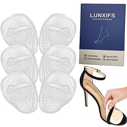 LUNXIFS Metatarsal Pads for Women 6PCS Ball of Foot Cushions Shoe Inserts Women Foot Pads White 2