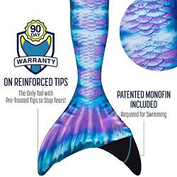 Fin Fun Mermaid Tails for Swimming with Monofin - Kids and Adult Sizes - Limited Edition