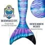 Fin Fun Mermaid Tails for Swimming with Monofin - Kids and Adult Sizes - Limited Edition