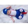 iCradle Real Life 22inch 55cm Reborn Baby Doll Soft Silicone Baby Boy Doll Toy for Ages 3+