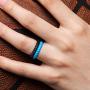 ThunderFit Womens Thin Swivel Rings, 10 Rings / 8 Rings / 4 Rings / 1 Ring - Stackable Silicone Wedding Rings - 2.5mm Wide - 2mm Thick