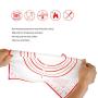 AK ART KITCHENWARE Dough Mat Silicone Baking Mat with Measurements for Rolling Pastry Non-Stick Heat Resistance Pastry Baking Tools for Bakery Kitchen (30×40cm)
