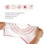 AK ART KITCHENWARE Dough Mat Silicone Baking Mat with Measurements for Rolling Pastry Non-Stick Heat Resistance Pastry Baking Tools for Bakery Kitchen (30×40cm)