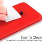 TORRAS [Love Series] iPhone X Case 2017 (ONLY), Liquid Silicone Gel Rubber Shockproof Case Soft Microfiber Cloth Lining Cushion Compatible with iPhone X (2017), Red
