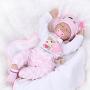 OCSDOLL Reborn Baby Dolls 22" Cute Realistic Soft Silicone Vinyl Dolls Newborn Baby Dolls with Clothes