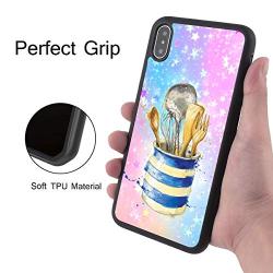 iPhone Xs Max Case,Flexible Soft TPU Cover Shell,Slim Silicone Black Rubber Non-Slip Durable Design Protective Phone Case for iPhone Xs Max -Kitchenware