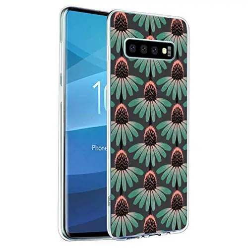 Flower Transparent Corner Case Compatible Samsung Galaxy S10e (2019) (5.8-Inch) Sturdy