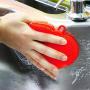 Dishwasher Brush Love Silicone Dishwasher Brush Silicone Cleaning Brush Washing Brush Scrubbing Artifact Nonstick Cooker Fruit And Vegetable Brush Soft Decontamination Kitchenware Tableware Brush,Red