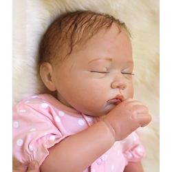 OCSDOLL Reborn Baby Dolls 22" Cute Realistic Soft Silicone Vinyl Dolls Newborn Baby Dolls with Clothes