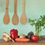 Healthy Bamboo Utensil Set,Wooden Cooking Spoons and Spatulas,Kitchen Tools,Perfect for Nonstick Pan and Cookware (Bamboo)