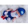 iCradle Real Life 22inch 55cm Reborn Baby Doll Soft Silicone Baby Boy Doll Toy for Ages 3+