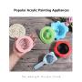 5 Pack Acrylic Pouring Strainers, Plastic Silicone Paint Pouring Strainers for Pouring Acrylic Paint and Creating Unique Patterns and Designs, Silicone Drain Basket, Flow Painting, Art Supplies
