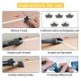 Caulking Tool Kit, 3 in 1 Caulking Tools Silicone Sealant Finishing Tool Grout Scraper, Reuse and Replace 5 Silicone Pads,Great Tools for Kitchen Bathroom Window,Sink Joint