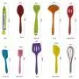 10 pcs Colorful Silicone Utensils Set, Heat-Resistant, Non-Stick, Safety Health, Silicone Baking Tool Sets For Kitchen