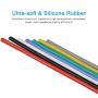 BNTECHGO 12 Gauge Silicone Wire Kit Ultra Flexible 7 Color High Resistant 600V 200 deg C Silicone Rubber Insulation 12 AWG Silicone Wire 680 Strands of Tinned Copper Wire Stranded Wire Battery Cable