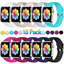 Haveda Sport Bands Compatible for Apple 4 Watch 40mm 44mm Series 4 Series 5, iWatch Bands 38mm 42mm Womens, Waterproof Wrist Band for iWatch, Apple Watch Series 3, Series 2/1 Man Small Large