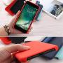 Silicone Phone Case iPhone 8 Plus(5.5 Inch),White Liquid Silicone Gel Rubber Case Soft Microfiber Cloth Lining Cushion (White)