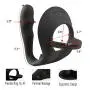 Prostate Massage Cock Ring and Anal Plug Combo Silicone Butt Plug Sex Products Anal Prostate Penis Rings Gay Adult Sex Toys for Men (Black)