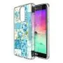LG Stylo 4 Case, Soft TPU Slim-Fit Flexible Ultra-Thin Clear Case, Full-Body Rugged Bumper Print Blue Flower Case for LG Stylo 4, Transparent