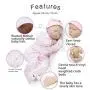CHAREX Reborn Sleeping Baby Doll Soft Vinyl Lifelike Realistic 22 inch Weighted Newborn Dolls Gift Set
