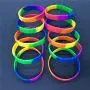 GOGO Rainbow Pride Wristbands Silicone Bracelets Rubber Bands Party Accessories