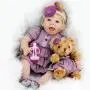 Aori Reborn Baby Doll 22 Inch Handmade Realistic Laughing Baby Doll with Soft Body for Girls