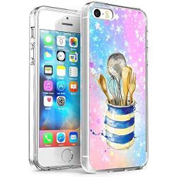 iPhone SE 5s 5 Case, Kitchenware Shock-Absorption TPU Rubber Bumper iPhone SE 5s 5 Case, Ultra Thin Slim Protective Cover for iPhone SE 5s 5-Clear