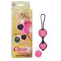 CalExotics Coco Licious Silicone Kegel Trainer Set - Duotone Ben Wa Kegel Weights - Pelvic Floor Exercise Balls - Adult Sex Toys ? Black