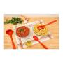 ZEERKEER Mokpi 10 Piece Silicone Cooking Utensils Kitchen Utensil set Heat Resistant Non-Stick Cooking Tools Professional Kitchenware Made of Food Grade Silicone Material (Red)