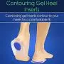 3 Pairs Silicone Gel Heel Cups - Shoe Inserts for Plantar Fasciitis, Sore Heel Pain, Bone Spur & Achilles Pain - Pad & Shock Absorbing Support (Men/Large)