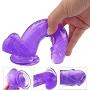 7 inch Crystal Pen?s Adult Flexible Silicone Hands-Free Massage Toys