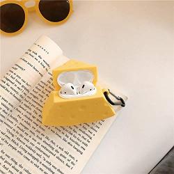 LEWOTE Airpods Silicone Case Cover Compatible for Apple Airpods 1&2[Funny Design][Best Gift for Girls or Couples](Cheese)