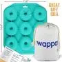 Donut Pan - LARGE Silicone Mold For Baking Full Size Doughnuts And Bagels - Nonstick Doughnut Pan/Bagel Pan Made of BPA-Free Food Grade Silicon - FDA and German LFGB approved (Turquoise)