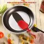 Silicone kitchenware 6-piece Red Silicone Baking Set Durable Silicone Heat-resistant 480°F Seamless Non-stick Kitchen Mixing Cooking Baking Utensils Durable Easy To Clean Kitchenware Set