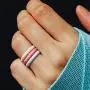 ThunderFit Womens Thin Swivel Rings, 10 Rings / 8 Rings / 4 Rings / 1 Ring - Stackable Silicone Wedding Rings - 2.5mm Wide - 2mm Thick