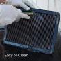 K&N engine air filter, washable and reusable:  1990-1997 Toyota/Lexus (Land Cruiser, LX450) E-2443