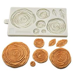 Goodjobb Silicone Cake Mold Baking Mould Environmentally Friendly Rose Pattern Gray Bar Party Product